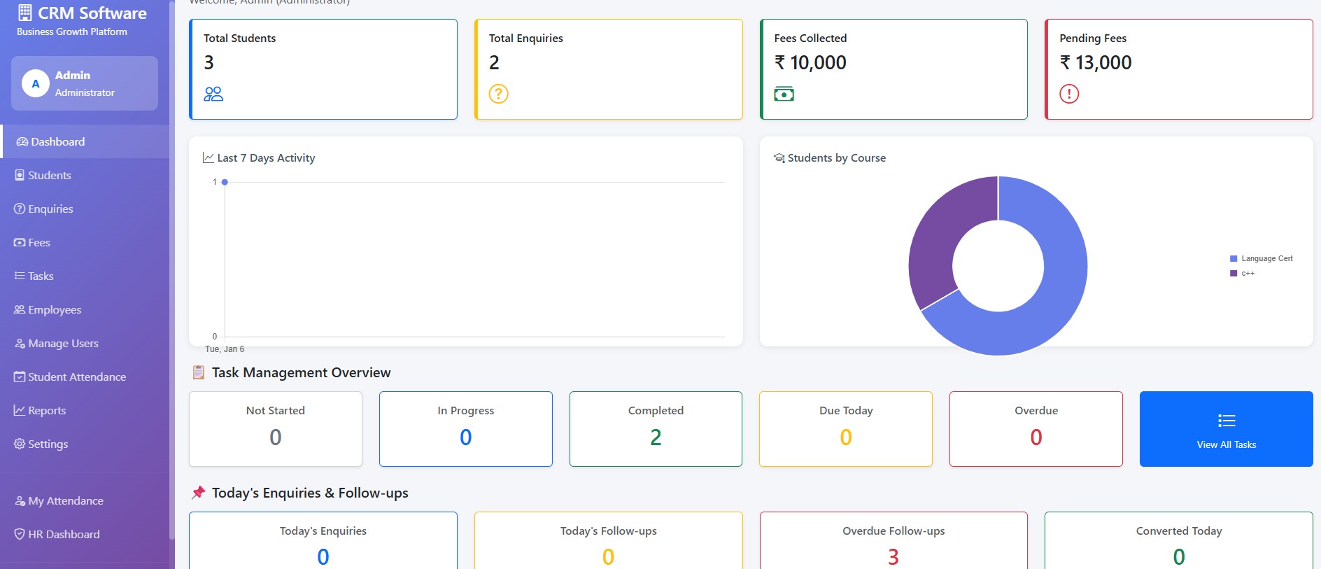 Attendance Dashboard